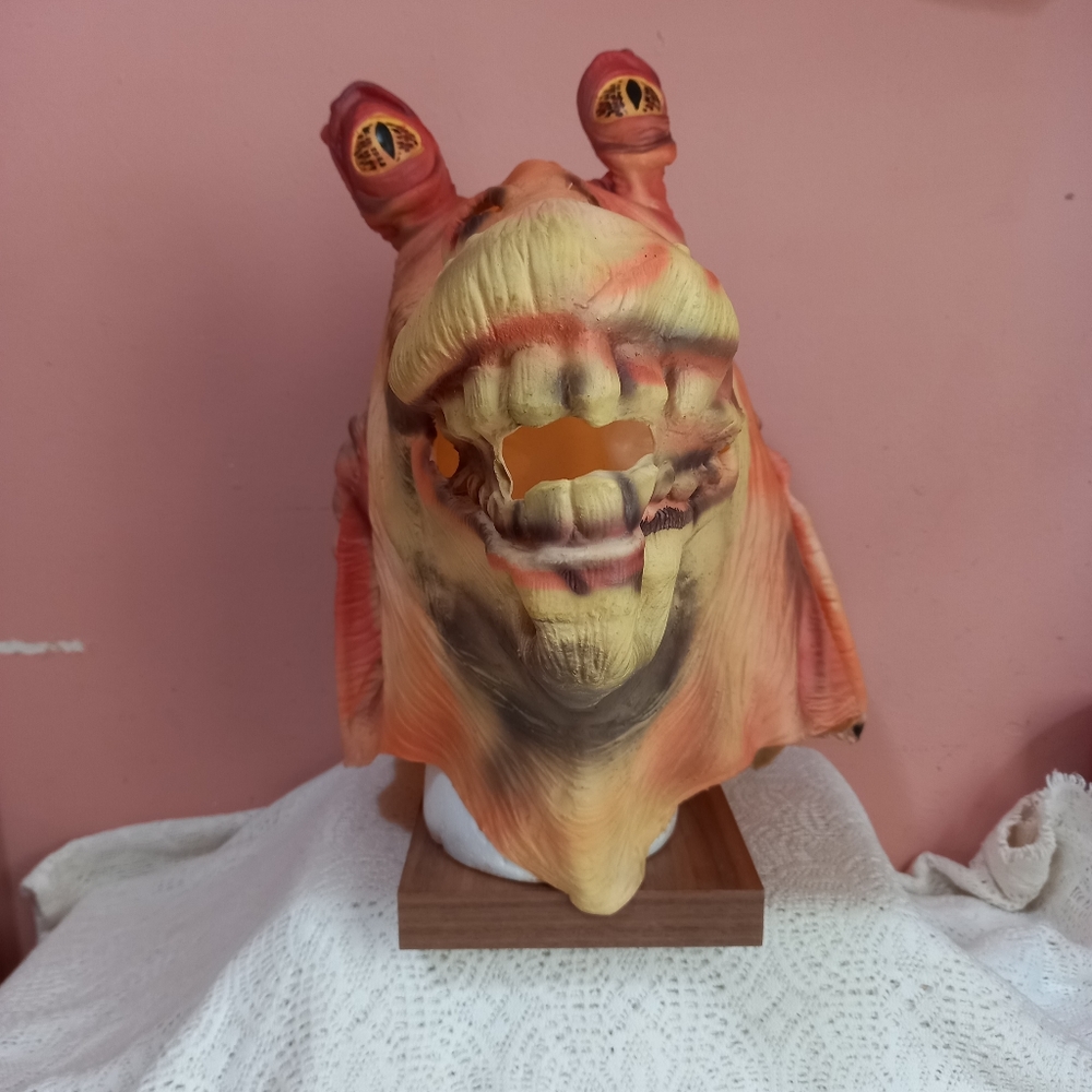 NWOT Jar Jar Binks Episode 1 Star Wars Vintage Halloween Mask Rubie’s  Child
